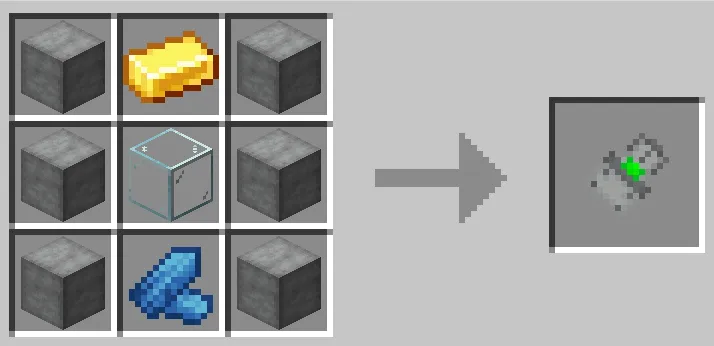 Crafting recipe for Energon Converter