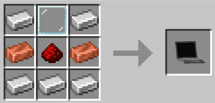 Crafting recipe for Laptop