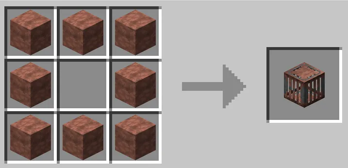 Crafting recipe for Rusted Cyberite Energon Cube