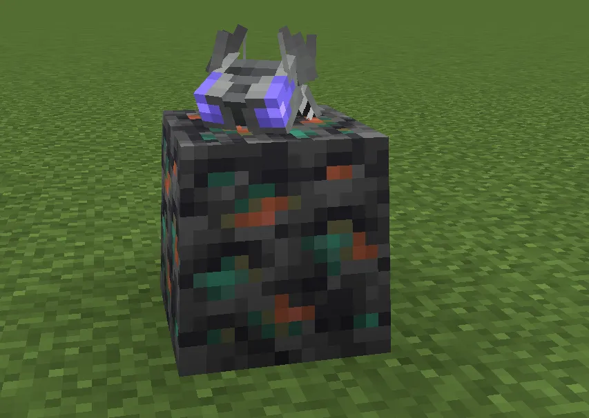 A Scraplet morph burrowed into a block