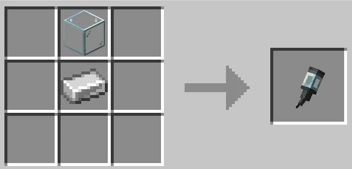 Crafting recipe for Syringe
